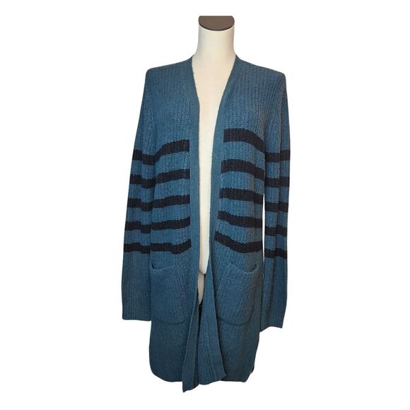 Dex Sweaters - Dex Teal Long Sleeve Open Front Duster Cardigan Sweater Medium NWT